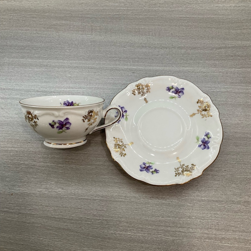 ROYAL HEIDELBERG WINTERLING‎ GERMANY BAVARIA PORCELAIN VILOET W/GOLD